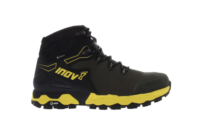 Inov8 Roclite Pro G 400 GTX V2 Men's Hiking Boot in Olive/Black/Yellow